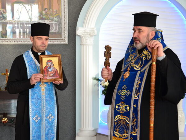 Освячення фігури Матері Божої в геріатричному пансіонаті м. Коломия